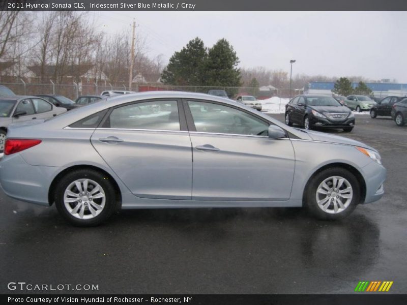 Iridescent Silver Blue Metallic / Gray 2011 Hyundai Sonata GLS