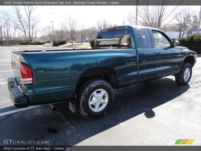 Emerald Green Metallic / Agate 1997 Dodge Dakota Sport Extended Cab 4x4