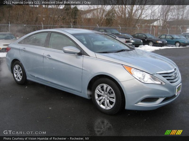 Iridescent Silver Blue Metallic / Gray 2011 Hyundai Sonata GLS