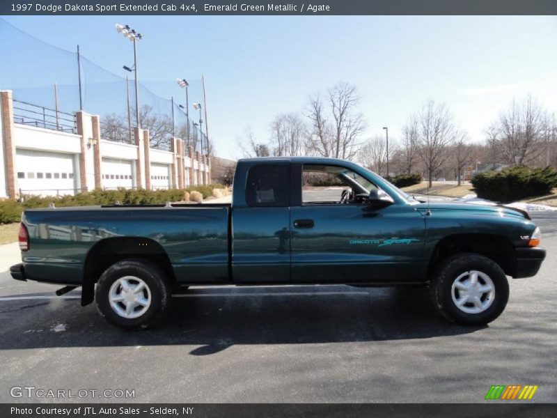 Emerald Green Metallic / Agate 1997 Dodge Dakota Sport Extended Cab 4x4