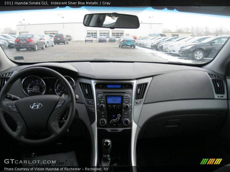 Iridescent Silver Blue Metallic / Gray 2011 Hyundai Sonata GLS