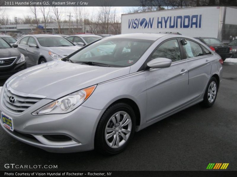 Radiant Silver / Gray 2011 Hyundai Sonata GLS