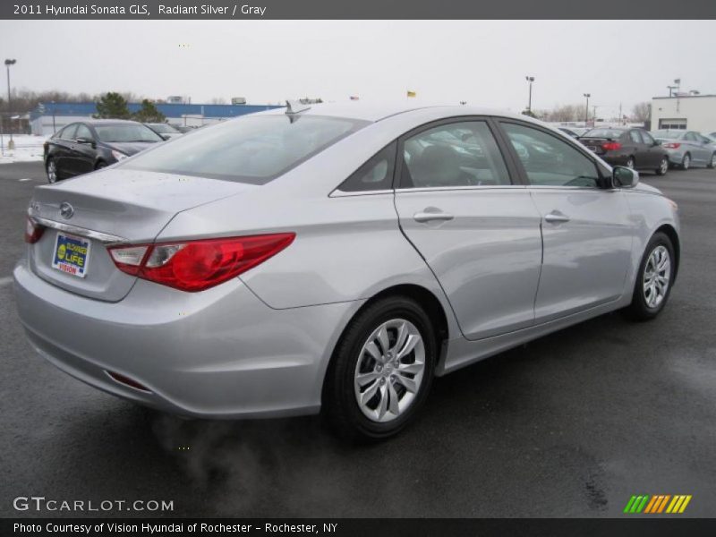 Radiant Silver / Gray 2011 Hyundai Sonata GLS