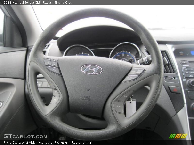 Radiant Silver / Gray 2011 Hyundai Sonata GLS