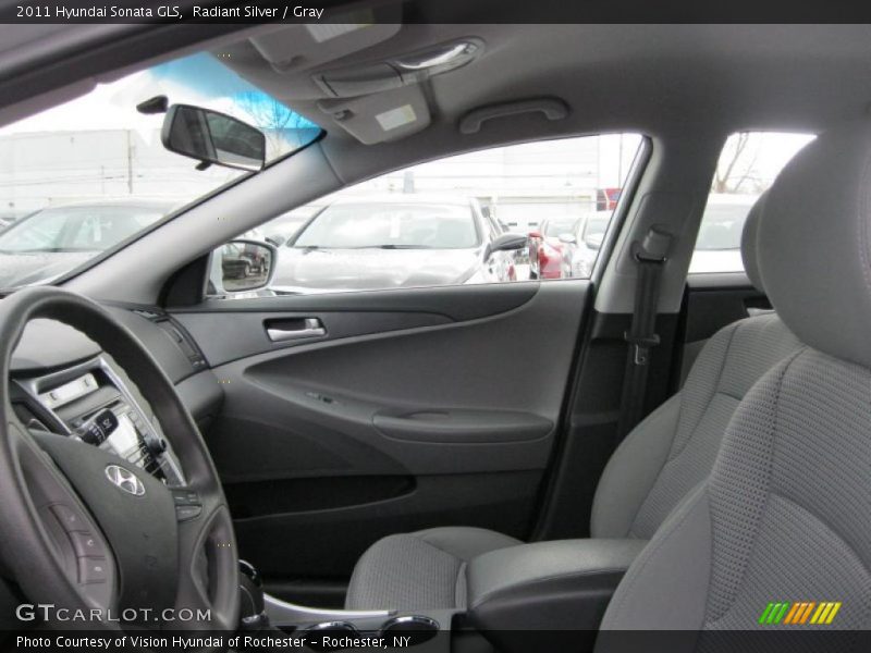 Radiant Silver / Gray 2011 Hyundai Sonata GLS