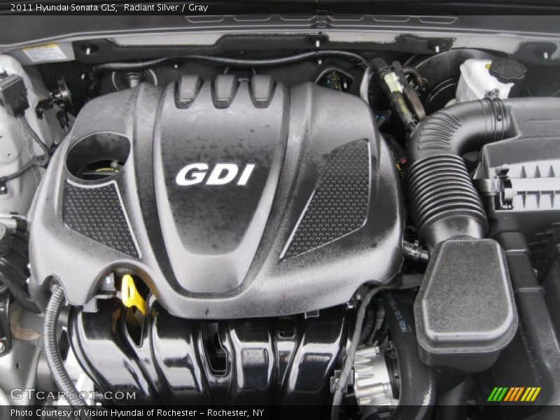Radiant Silver / Gray 2011 Hyundai Sonata GLS