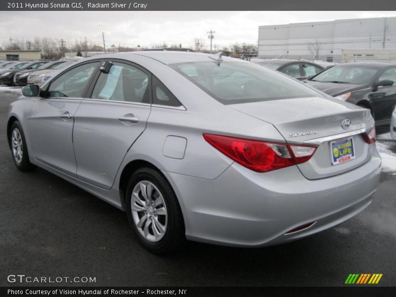 Radiant Silver / Gray 2011 Hyundai Sonata GLS