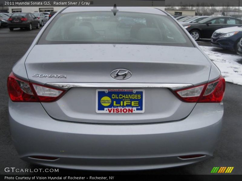 Radiant Silver / Gray 2011 Hyundai Sonata GLS