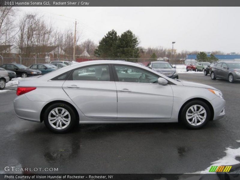 Radiant Silver / Gray 2011 Hyundai Sonata GLS