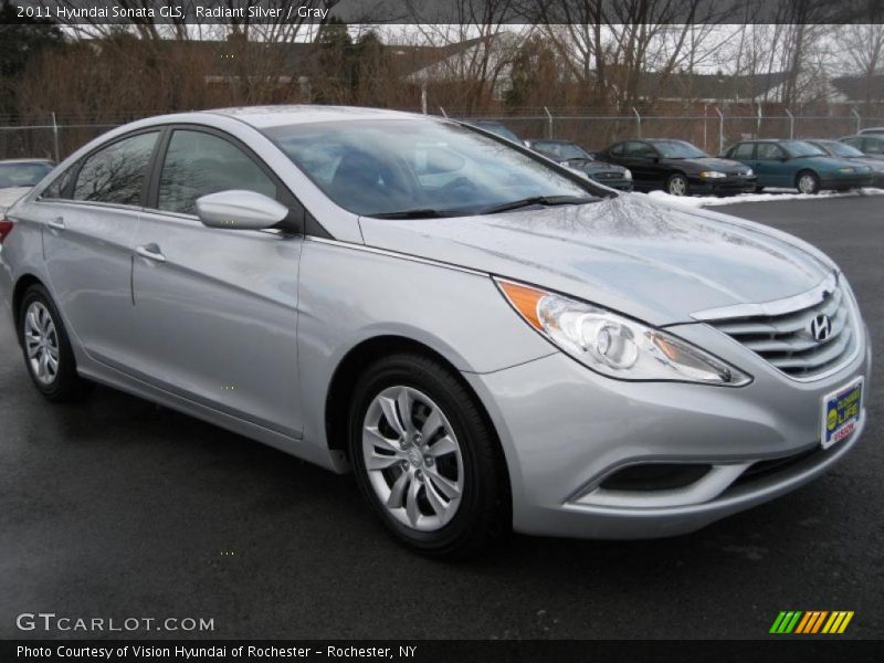 Radiant Silver / Gray 2011 Hyundai Sonata GLS
