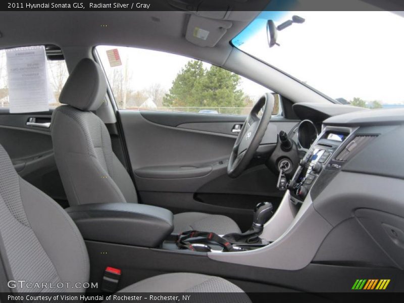 Radiant Silver / Gray 2011 Hyundai Sonata GLS