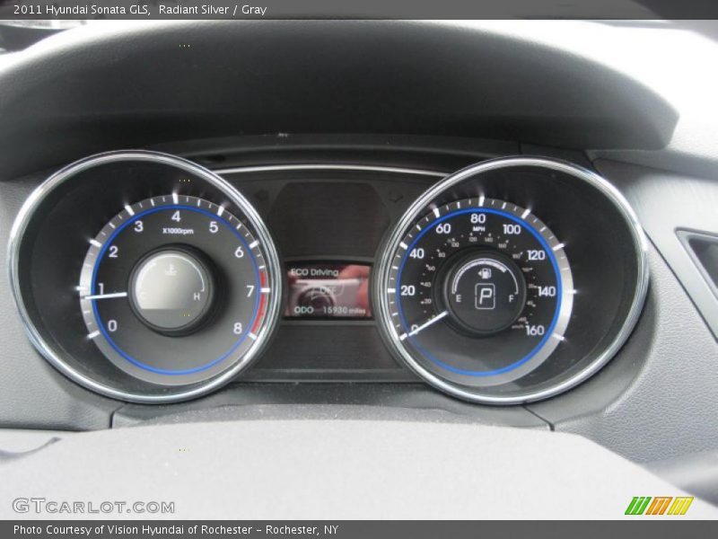 Radiant Silver / Gray 2011 Hyundai Sonata GLS