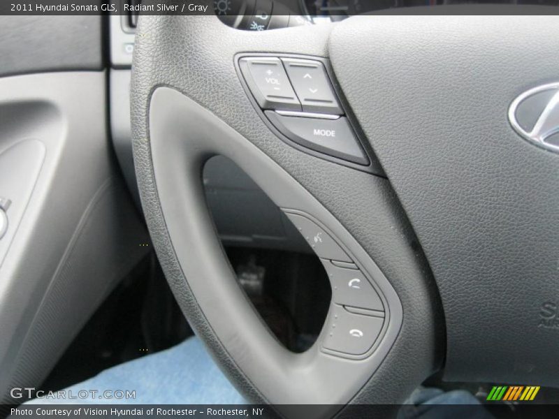 Radiant Silver / Gray 2011 Hyundai Sonata GLS