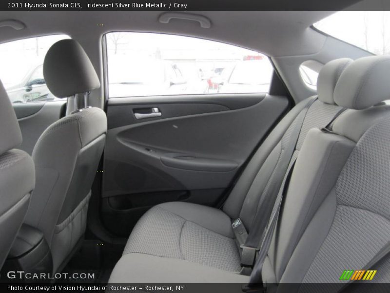 Iridescent Silver Blue Metallic / Gray 2011 Hyundai Sonata GLS
