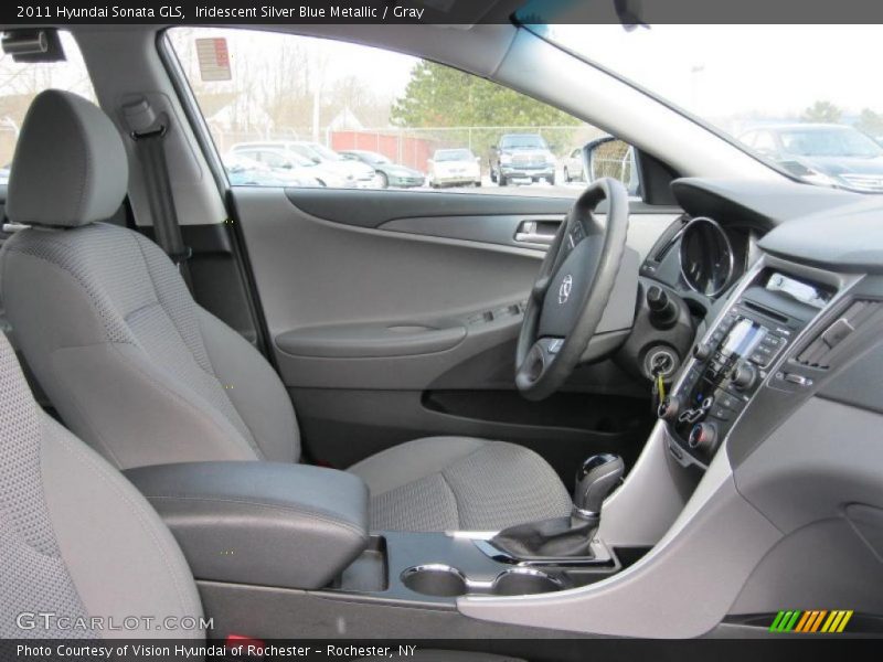 Iridescent Silver Blue Metallic / Gray 2011 Hyundai Sonata GLS