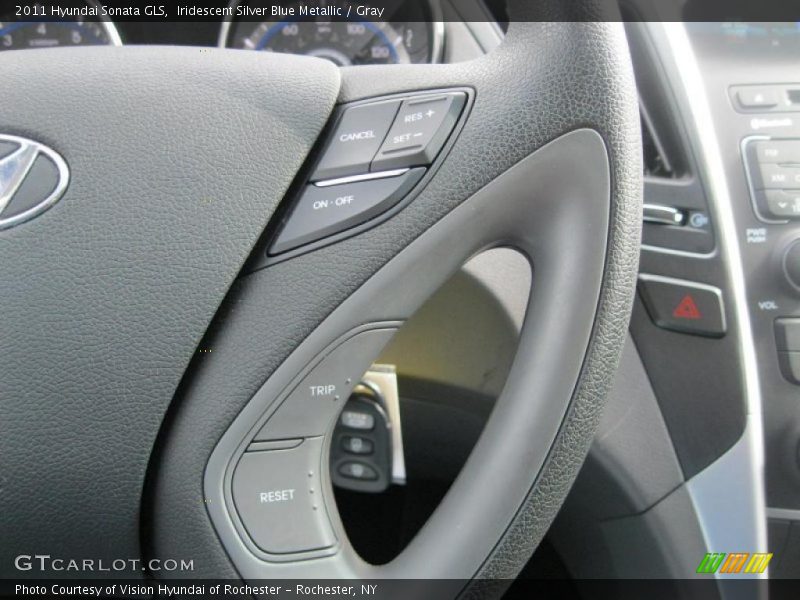 Iridescent Silver Blue Metallic / Gray 2011 Hyundai Sonata GLS