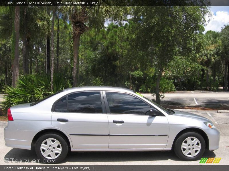 Satin Silver Metallic / Gray 2005 Honda Civic DX Sedan
