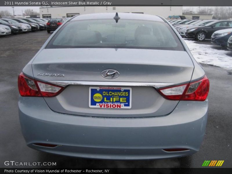 Iridescent Silver Blue Metallic / Gray 2011 Hyundai Sonata GLS