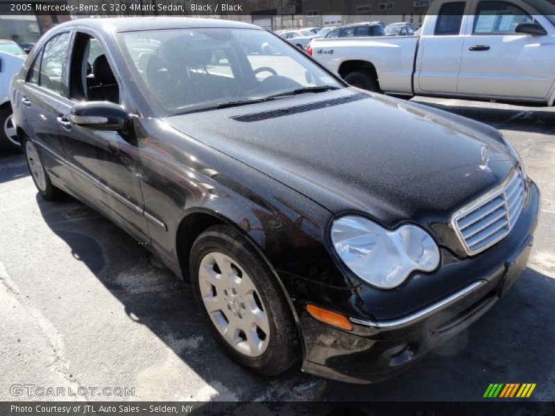 Black / Black 2005 Mercedes-Benz C 320 4Matic Sedan