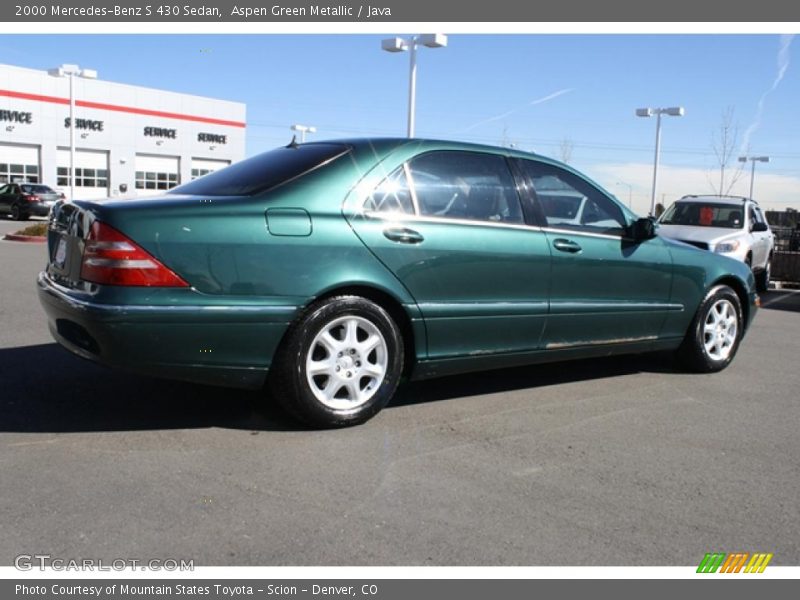 Aspen Green Metallic / Java 2000 Mercedes-Benz S 430 Sedan