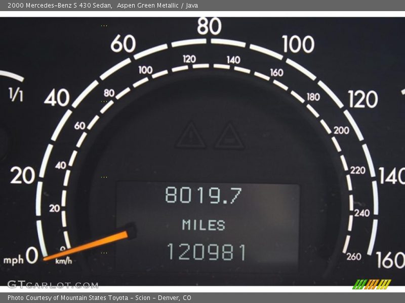 Aspen Green Metallic / Java 2000 Mercedes-Benz S 430 Sedan