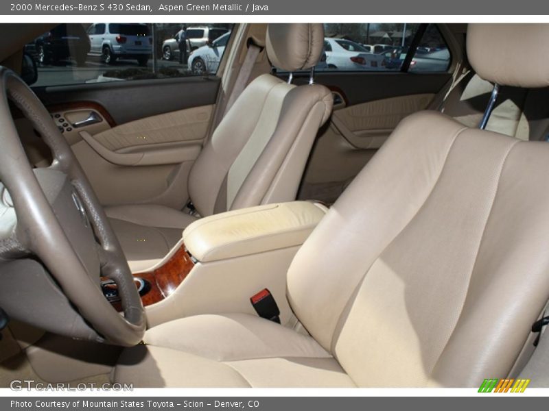 Aspen Green Metallic / Java 2000 Mercedes-Benz S 430 Sedan