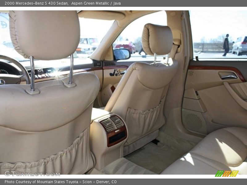 Aspen Green Metallic / Java 2000 Mercedes-Benz S 430 Sedan