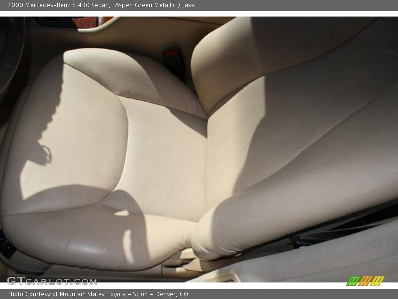 Aspen Green Metallic / Java 2000 Mercedes-Benz S 430 Sedan
