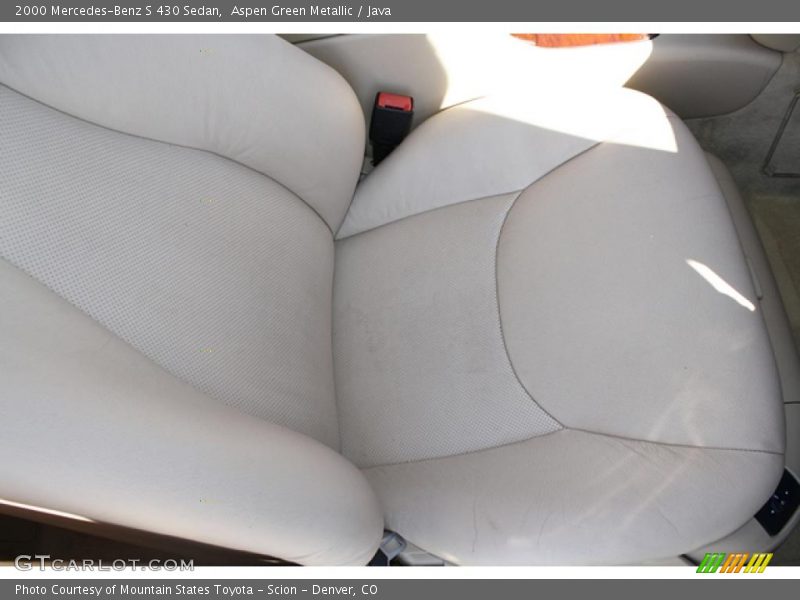 Aspen Green Metallic / Java 2000 Mercedes-Benz S 430 Sedan
