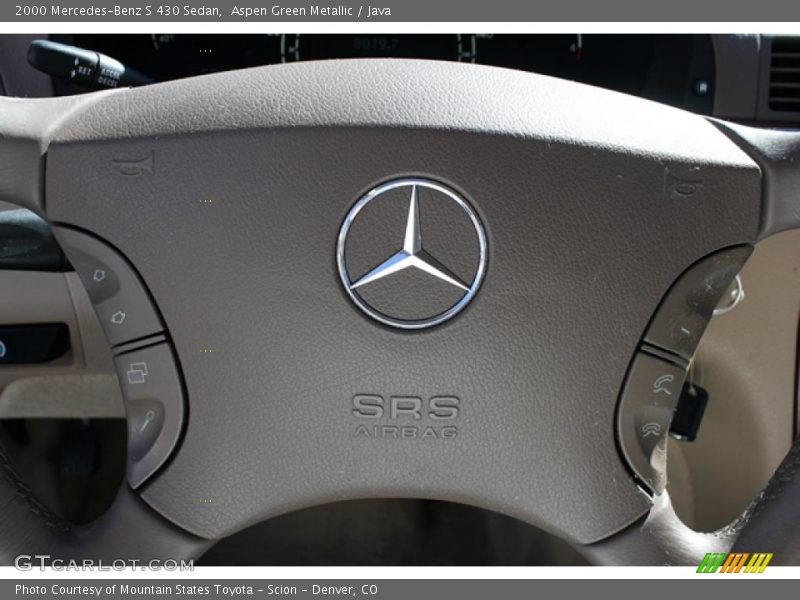 Aspen Green Metallic / Java 2000 Mercedes-Benz S 430 Sedan