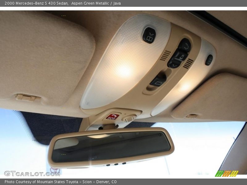 Aspen Green Metallic / Java 2000 Mercedes-Benz S 430 Sedan