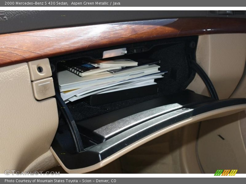 Aspen Green Metallic / Java 2000 Mercedes-Benz S 430 Sedan