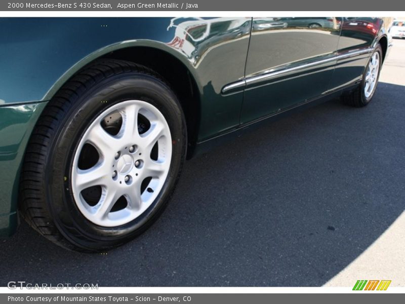 Aspen Green Metallic / Java 2000 Mercedes-Benz S 430 Sedan