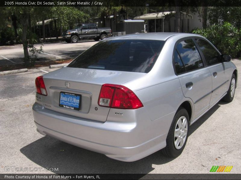 Satin Silver Metallic / Gray 2005 Honda Civic DX Sedan