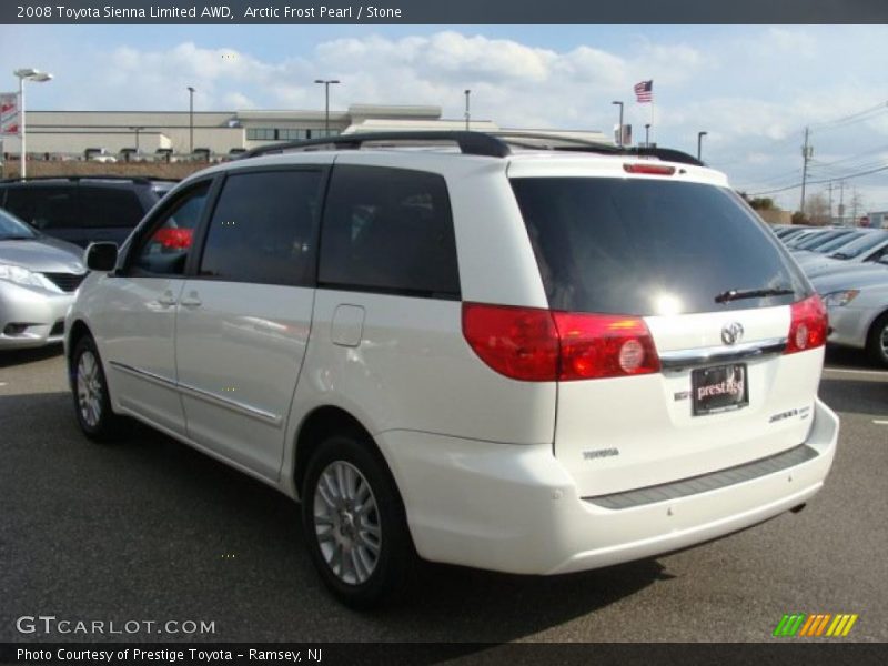 Arctic Frost Pearl / Stone 2008 Toyota Sienna Limited AWD