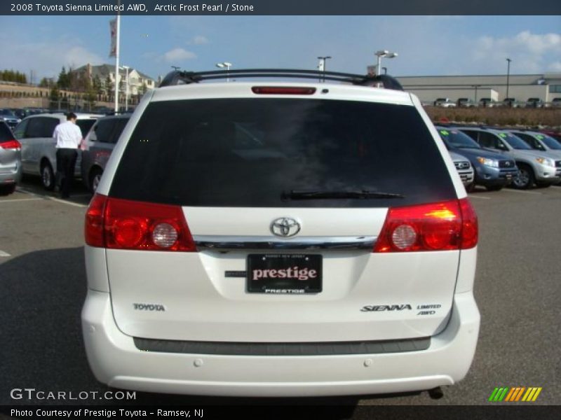 Arctic Frost Pearl / Stone 2008 Toyota Sienna Limited AWD