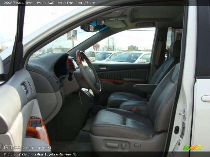 Arctic Frost Pearl / Stone 2008 Toyota Sienna Limited AWD