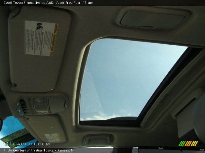 Arctic Frost Pearl / Stone 2008 Toyota Sienna Limited AWD