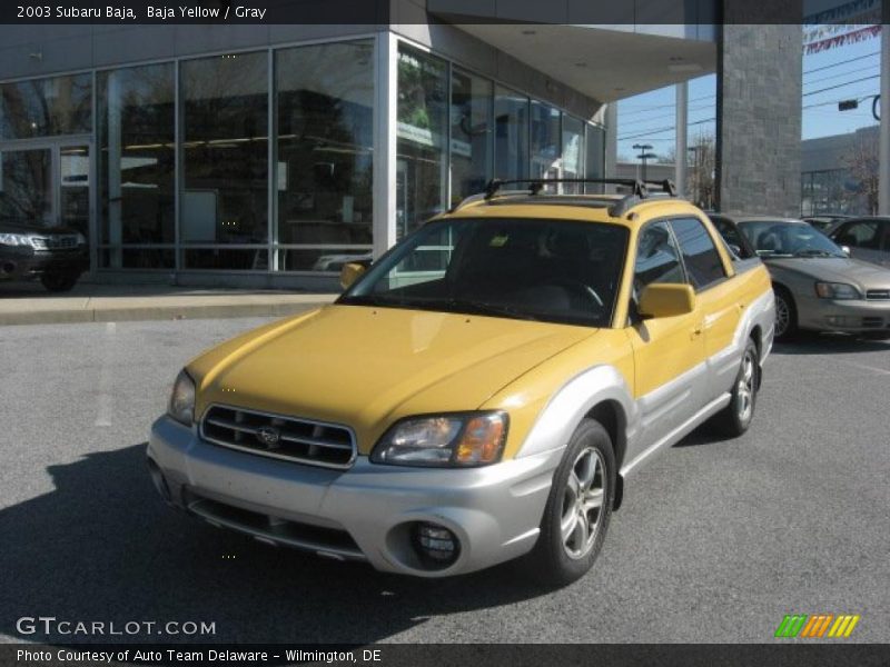 Baja Yellow / Gray 2003 Subaru Baja