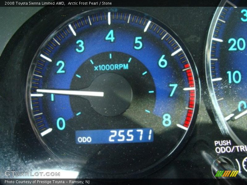 Arctic Frost Pearl / Stone 2008 Toyota Sienna Limited AWD