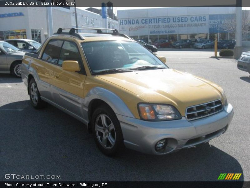 Baja Yellow / Gray 2003 Subaru Baja