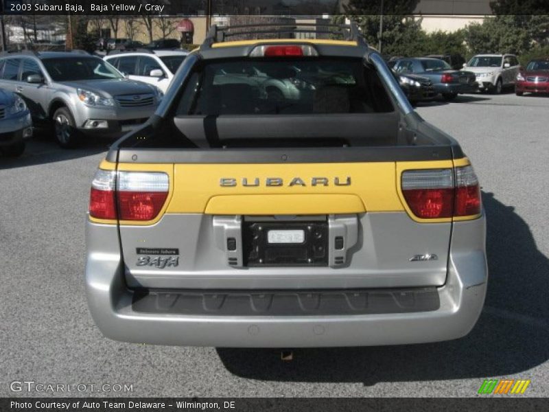 Baja Yellow / Gray 2003 Subaru Baja