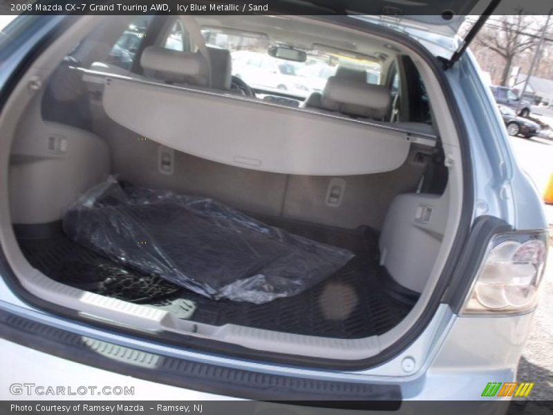 Icy Blue Metallic / Sand 2008 Mazda CX-7 Grand Touring AWD