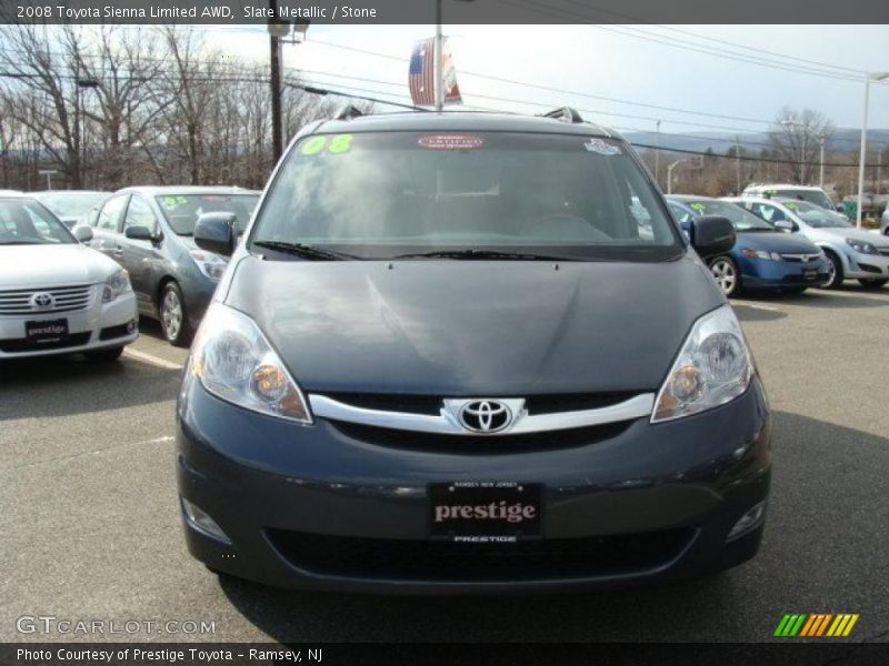 Slate Metallic / Stone 2008 Toyota Sienna Limited AWD