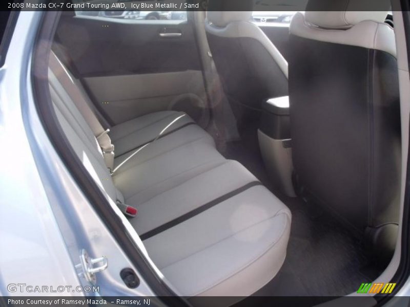 Icy Blue Metallic / Sand 2008 Mazda CX-7 Grand Touring AWD