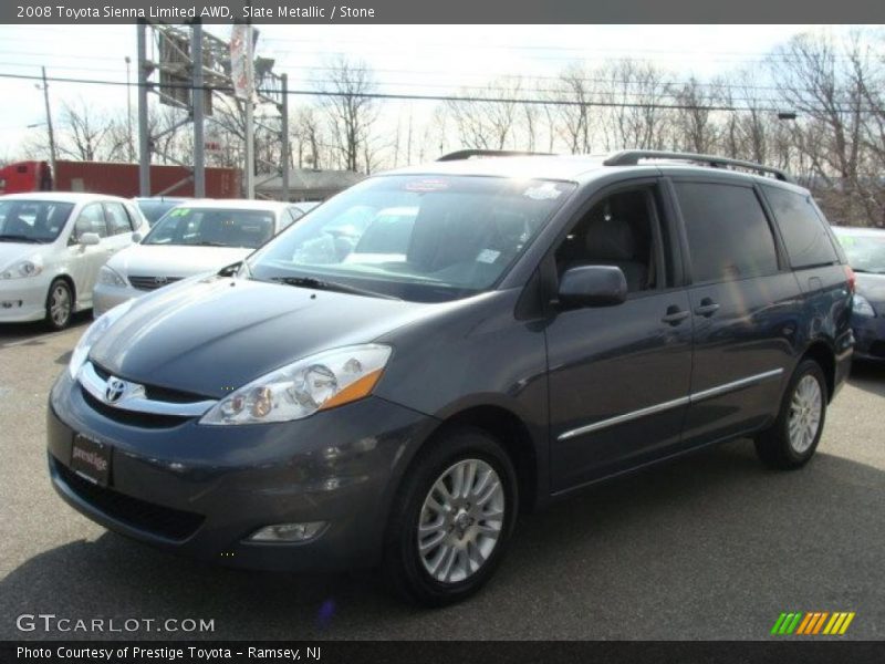 Slate Metallic / Stone 2008 Toyota Sienna Limited AWD