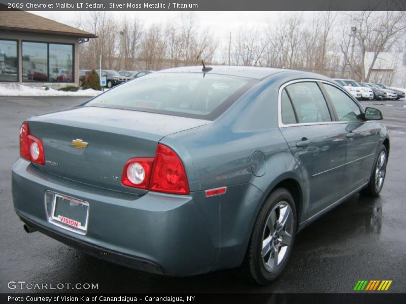 Silver Moss Metallic / Titanium 2009 Chevrolet Malibu LT Sedan
