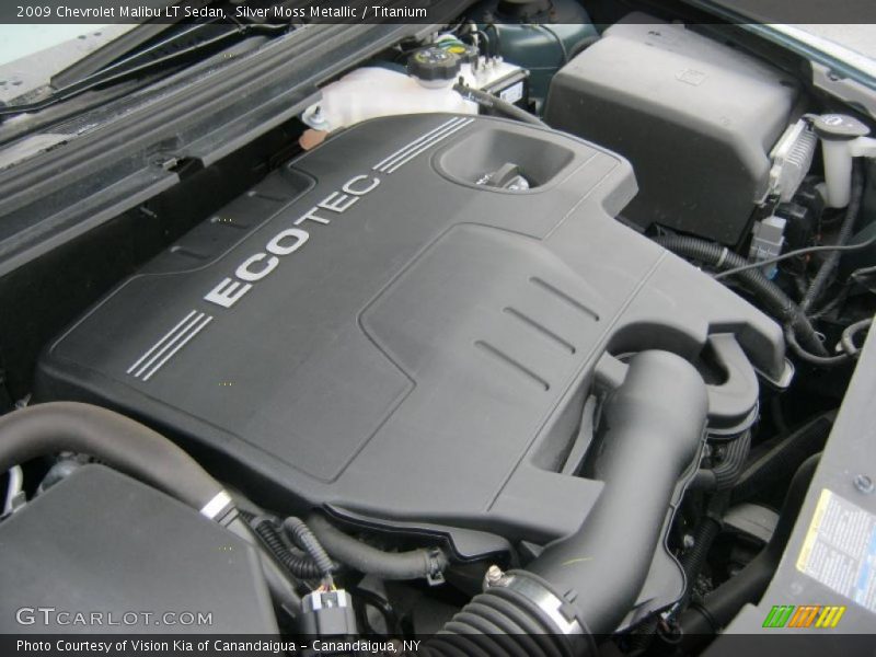 Silver Moss Metallic / Titanium 2009 Chevrolet Malibu LT Sedan