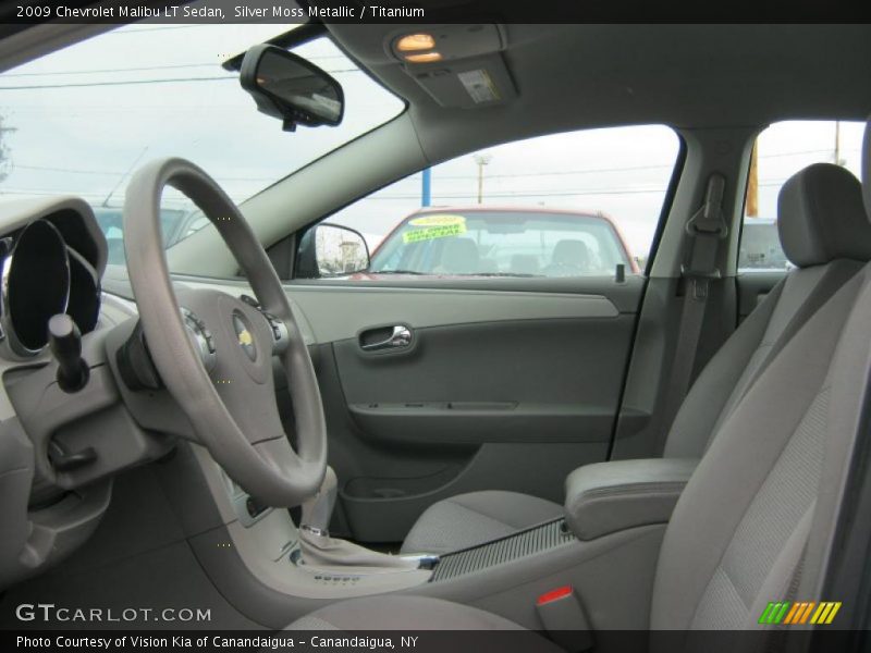 Silver Moss Metallic / Titanium 2009 Chevrolet Malibu LT Sedan