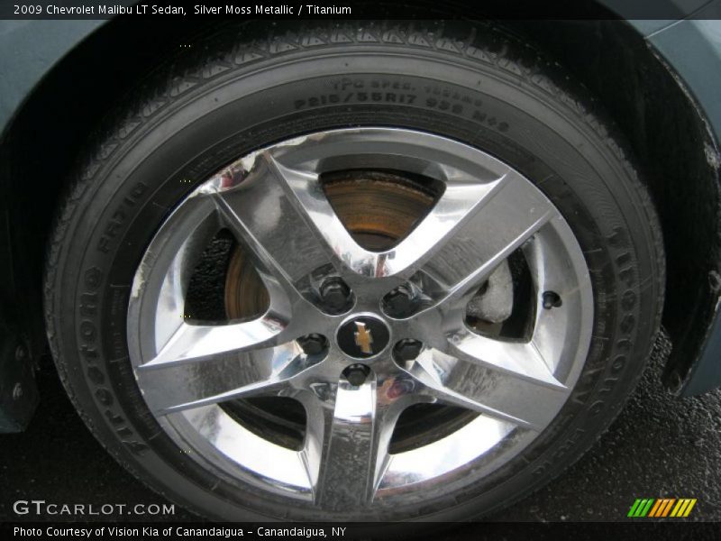 Silver Moss Metallic / Titanium 2009 Chevrolet Malibu LT Sedan